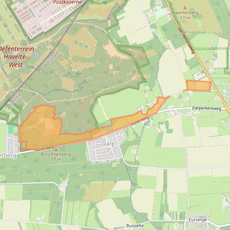 Kaart van postcodegebied 7973JS.