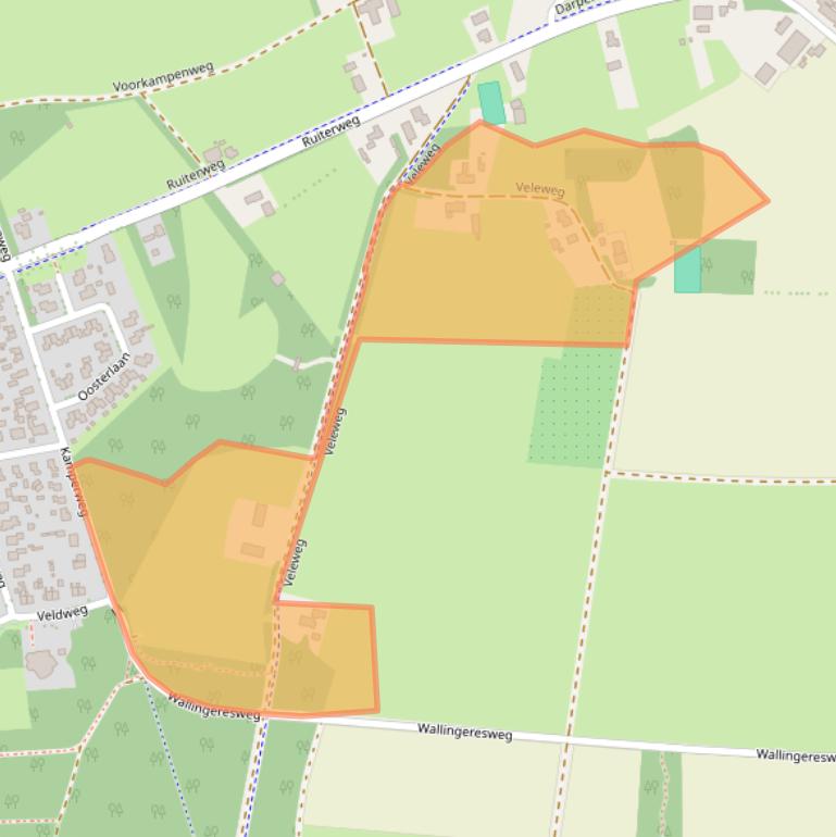 Kaart van postcodegebied 7973JV.