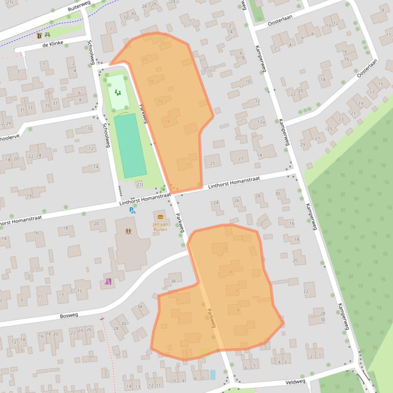 Kaart van postcodegebied 7973KA.