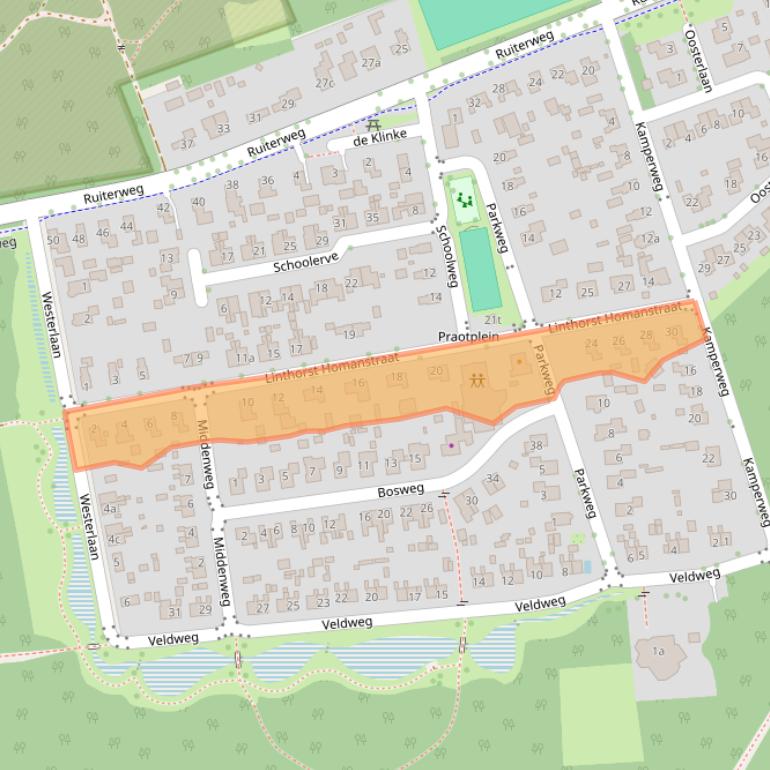 Kaart van postcodegebied 7973KG.
