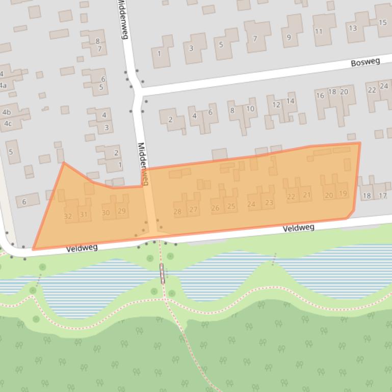 Kaart van postcodegebied 7973KJ.