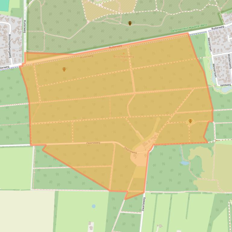 Kaart van postcodegebied 7973KK.