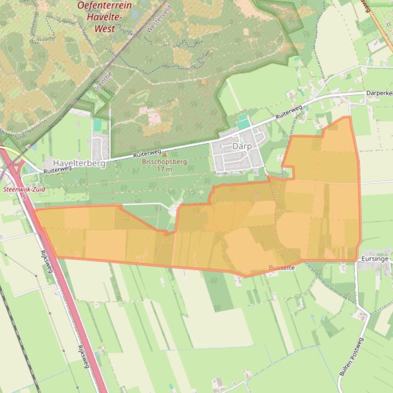 Kaart van postcodegebied 7973KN.