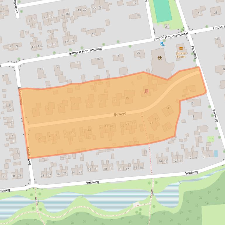 Kaart van postcodegebied 7973KZ.