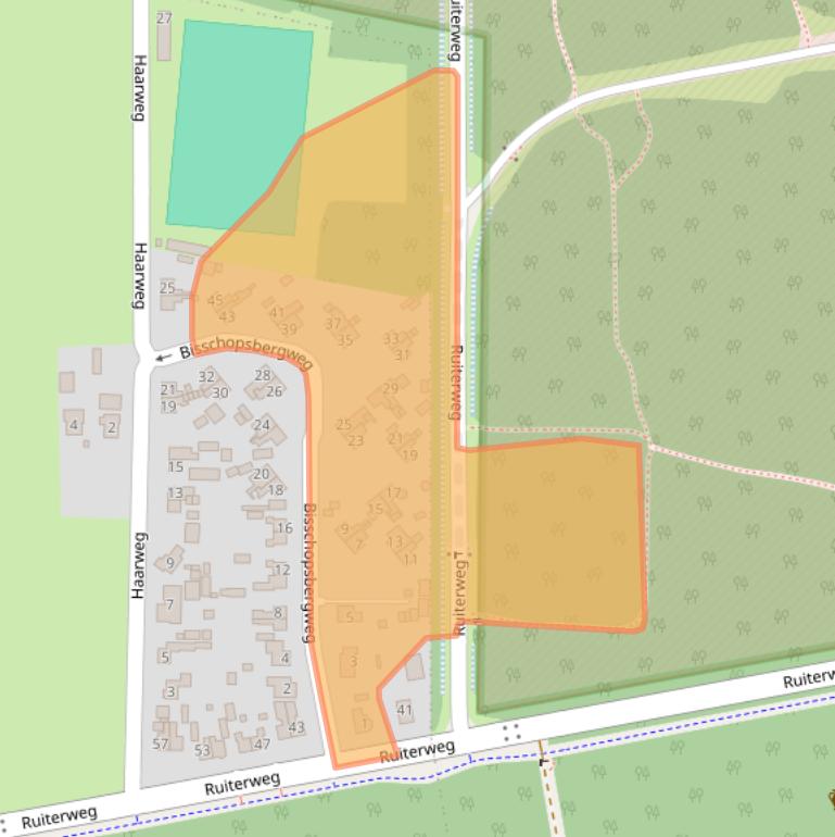 Kaart van postcodegebied 7974HC.