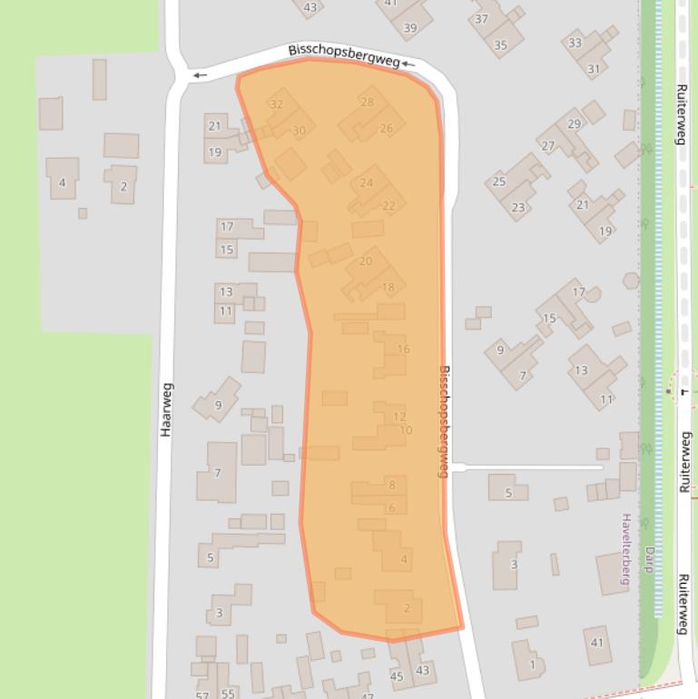 Kaart van postcodegebied 7974HD.