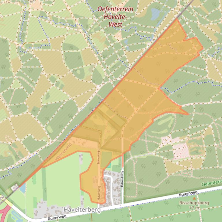 Kaart van postcodegebied 7974HE.