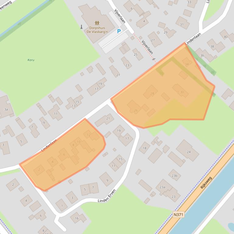 Kaart van postcodegebied 7975AH.