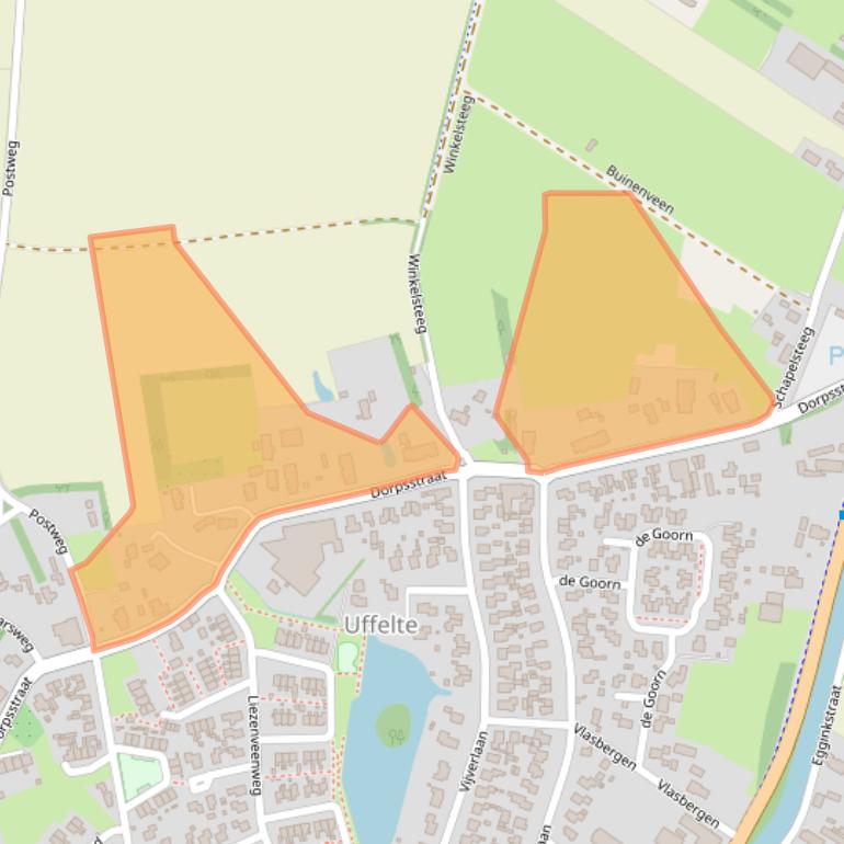 Kaart van postcodegebied 7975AM.