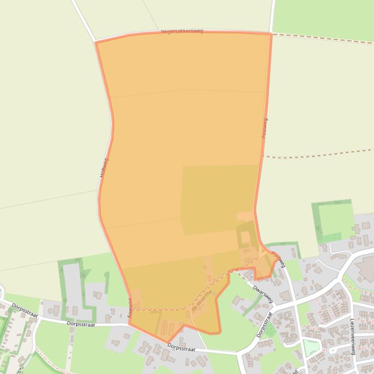 Kaart van postcodegebied 7975AS.