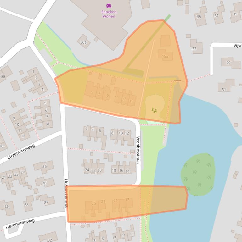 Kaart van postcodegebied 7975BA.