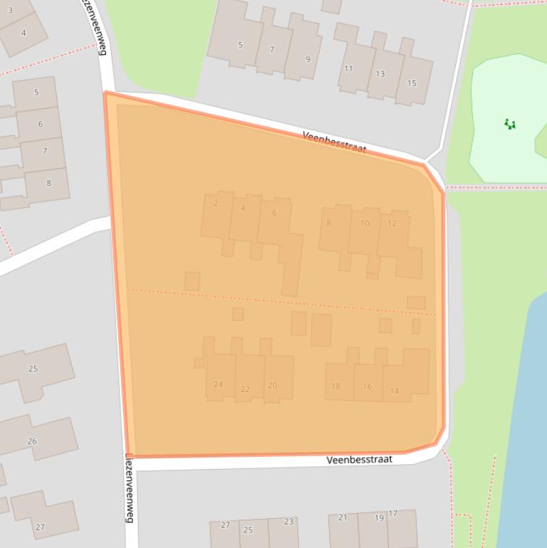 Kaart van postcodegebied 7975BD.