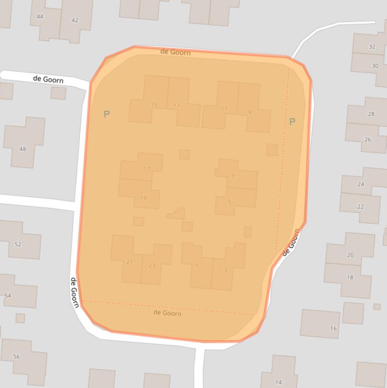 Kaart van postcodegebied 7975BS.
