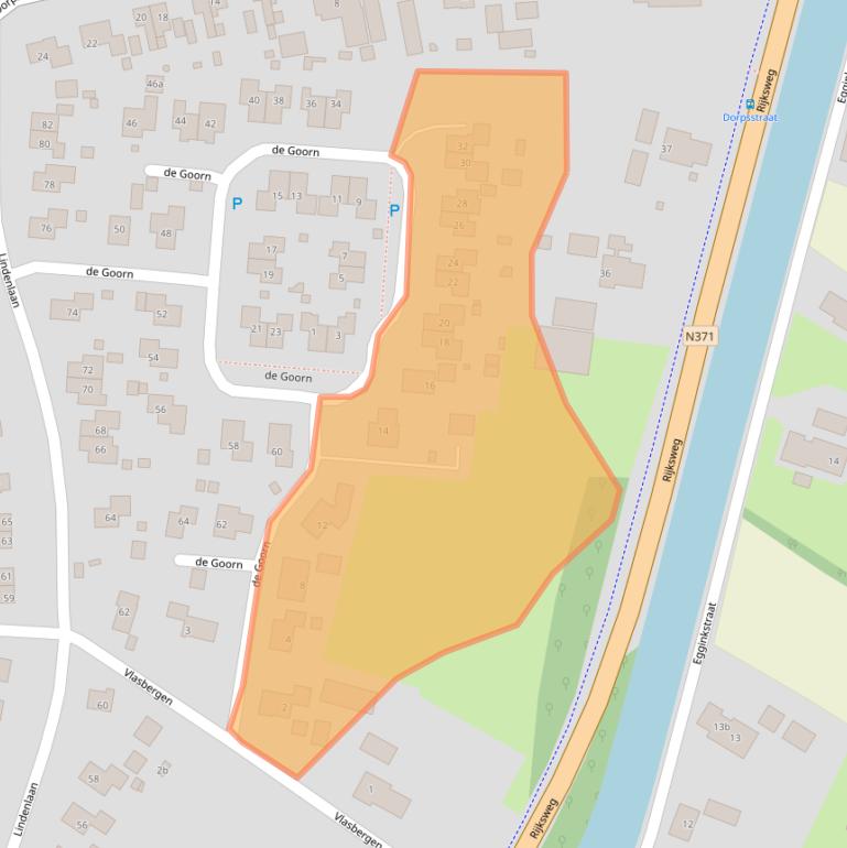 Kaart van postcodegebied 7975BV.