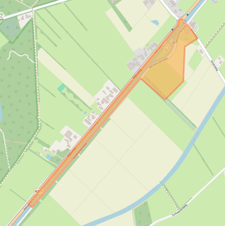 Kaart van postcodegebied 7975PA.