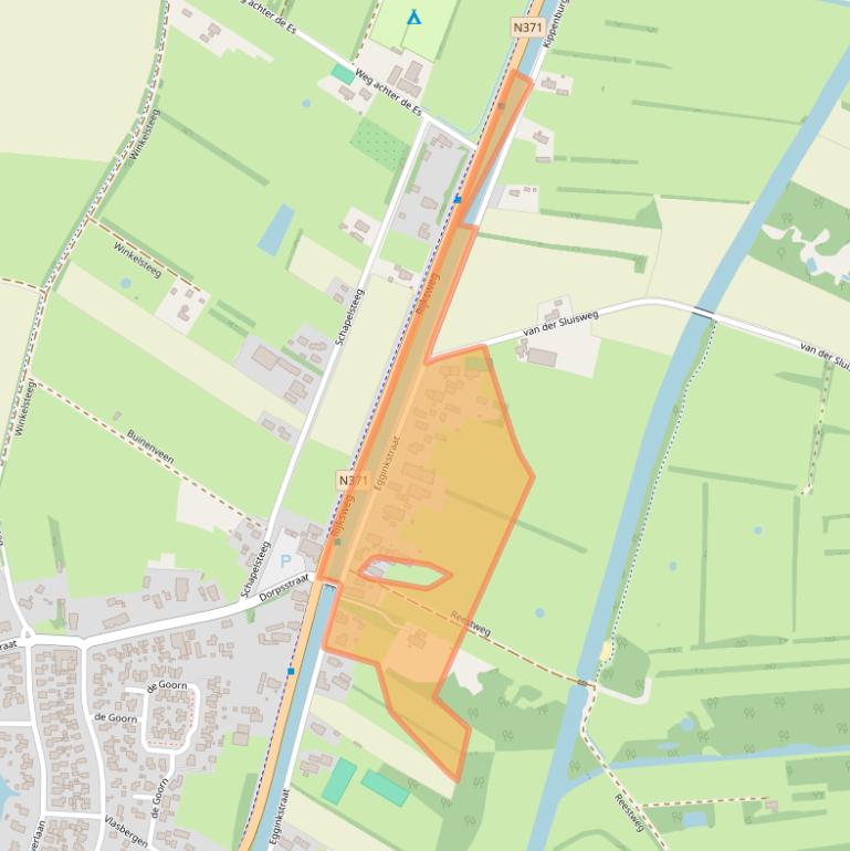 Kaart van postcodegebied 7975PH.