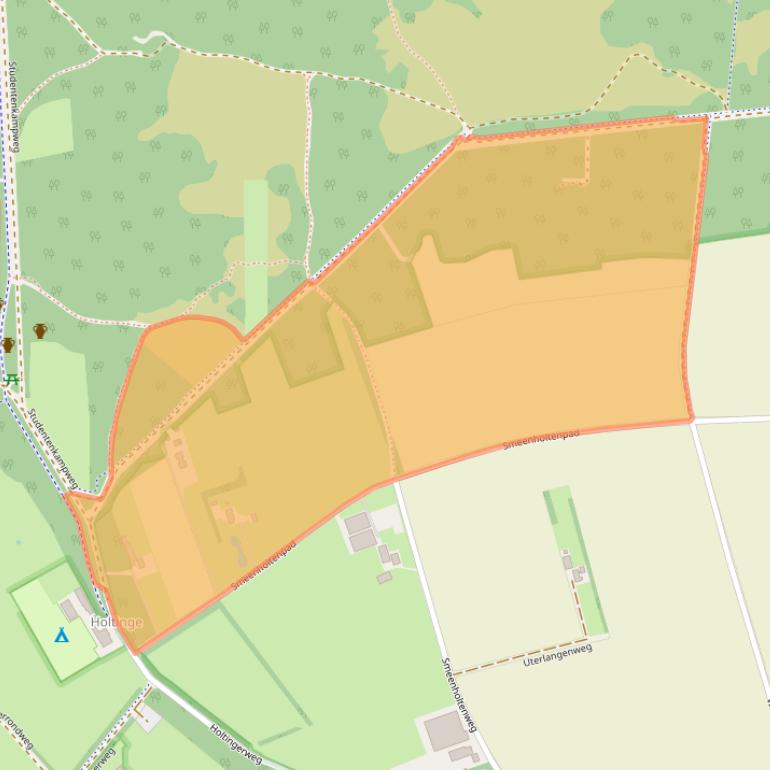 Kaart van postcodegebied 7975RB.