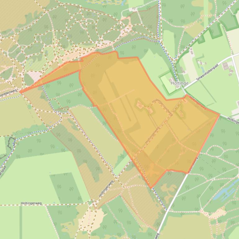 Kaart van postcodegebied 7975RE.