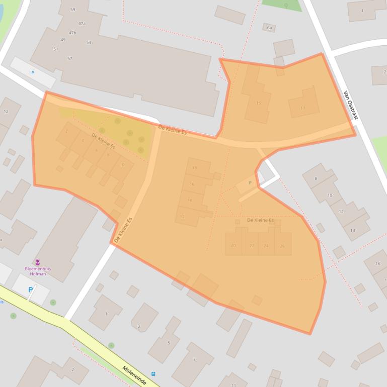 Kaart van postcodegebied 7981AJ.