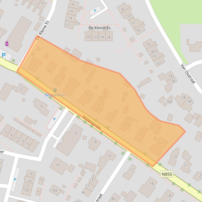 Kaart van postcodegebied 7981AL.