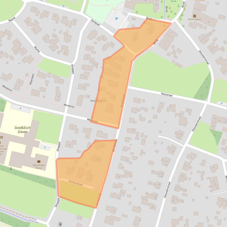 Kaart van postcodegebied 7981BD.