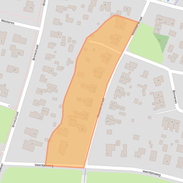 Kaart van postcodegebied 7981BH.