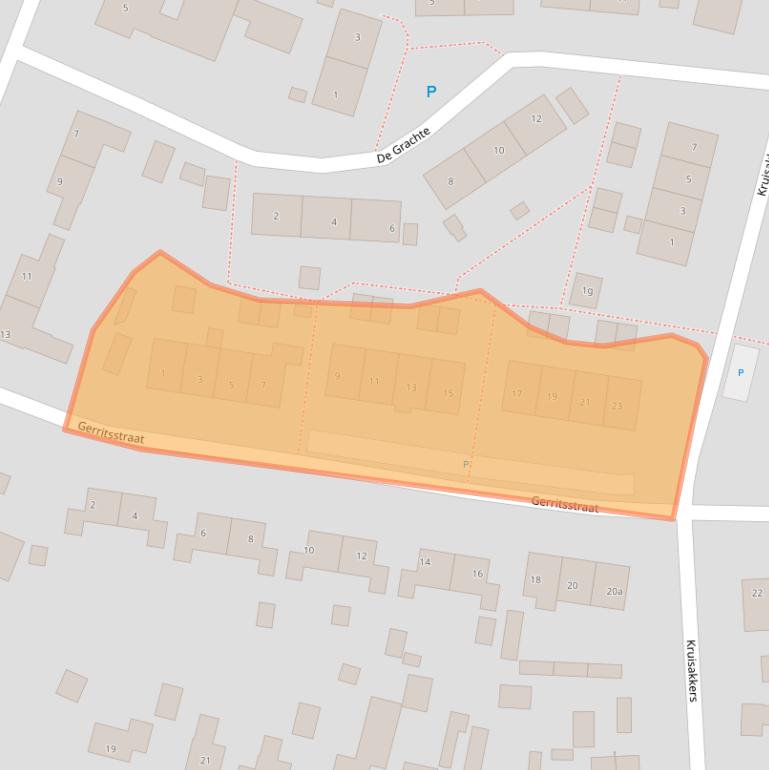 Kaart van postcodegebied 7981BP.