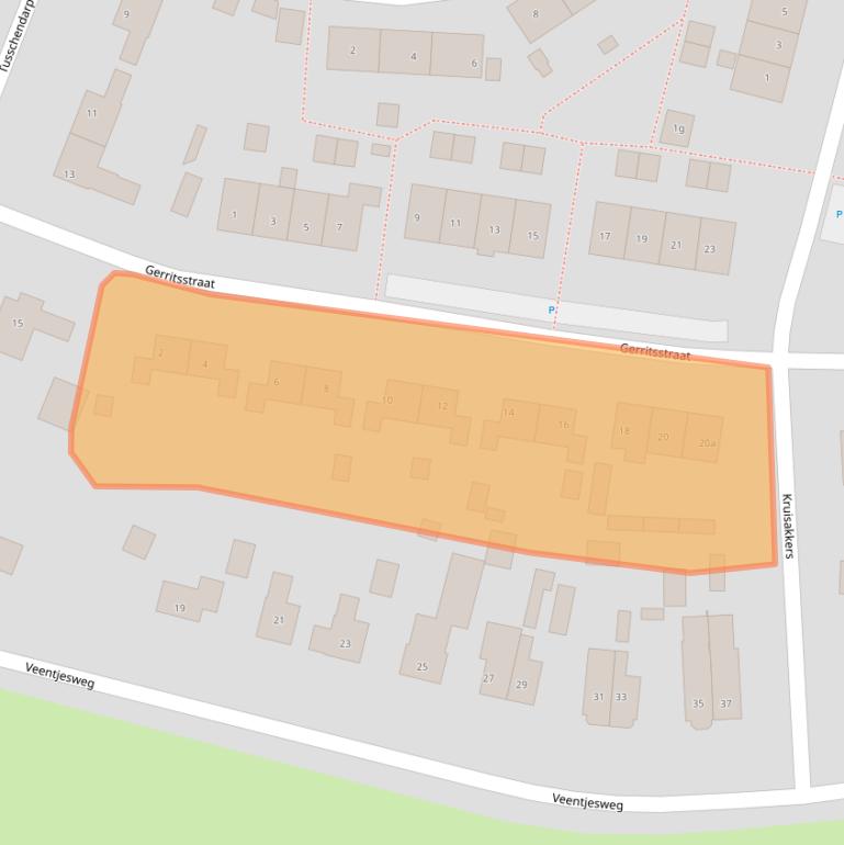 Kaart van postcodegebied 7981BS.