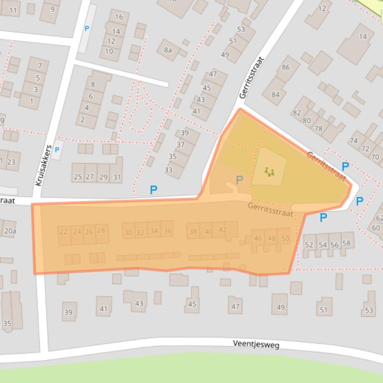 Kaart van postcodegebied 7981BT.