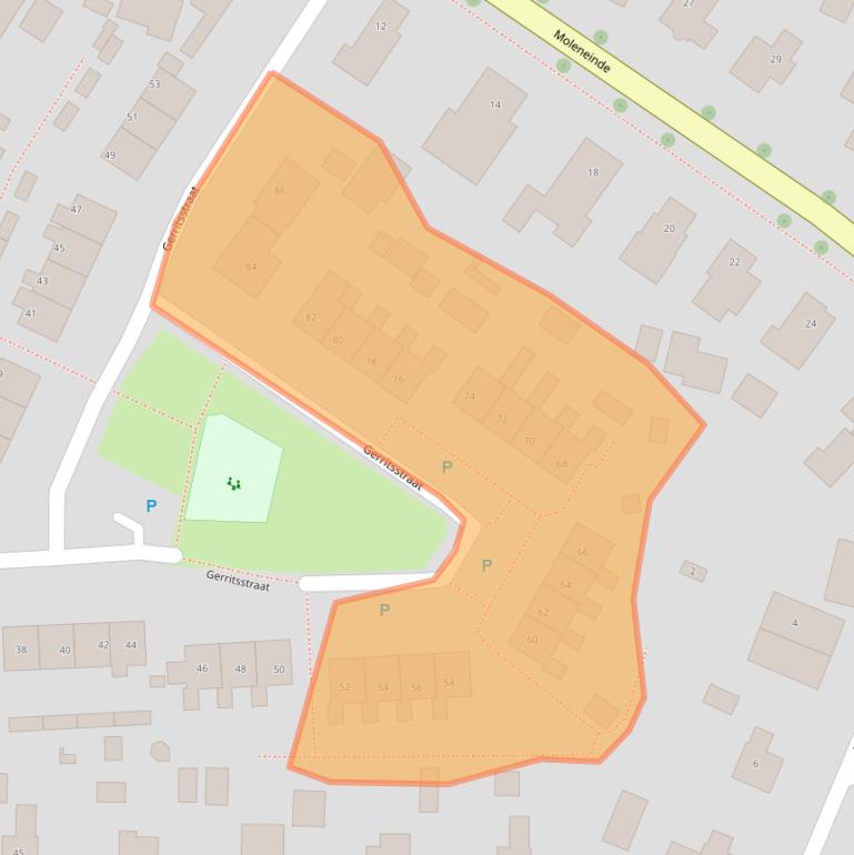 Kaart van postcodegebied 7981BV.