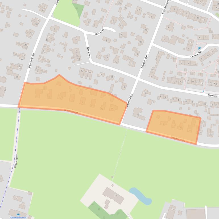 Kaart van postcodegebied 7981BW.