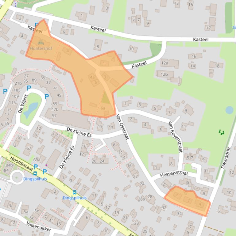 Kaart van postcodegebied 7981CA.