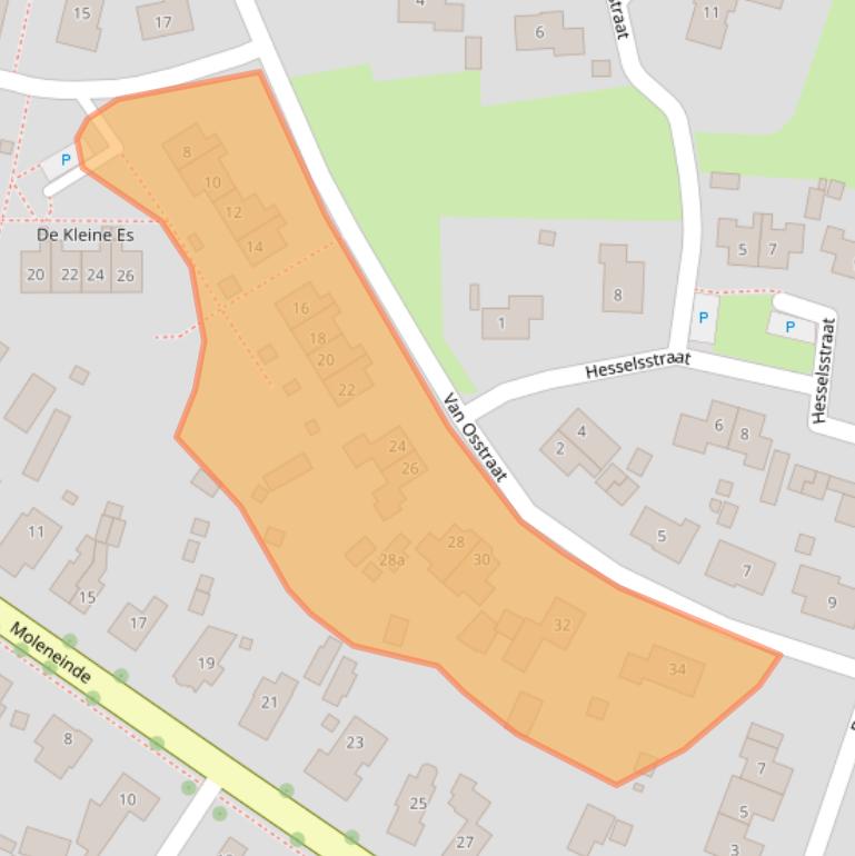 Kaart van postcodegebied 7981CB.