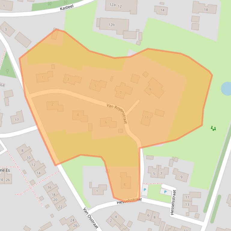 Kaart van postcodegebied 7981CC.