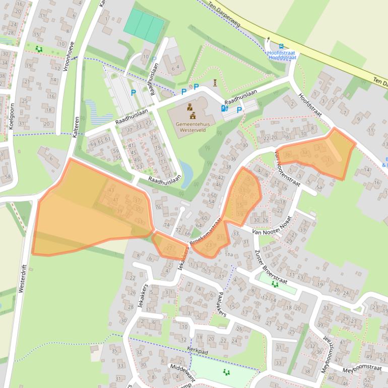 Kaart van postcodegebied 7981DE.