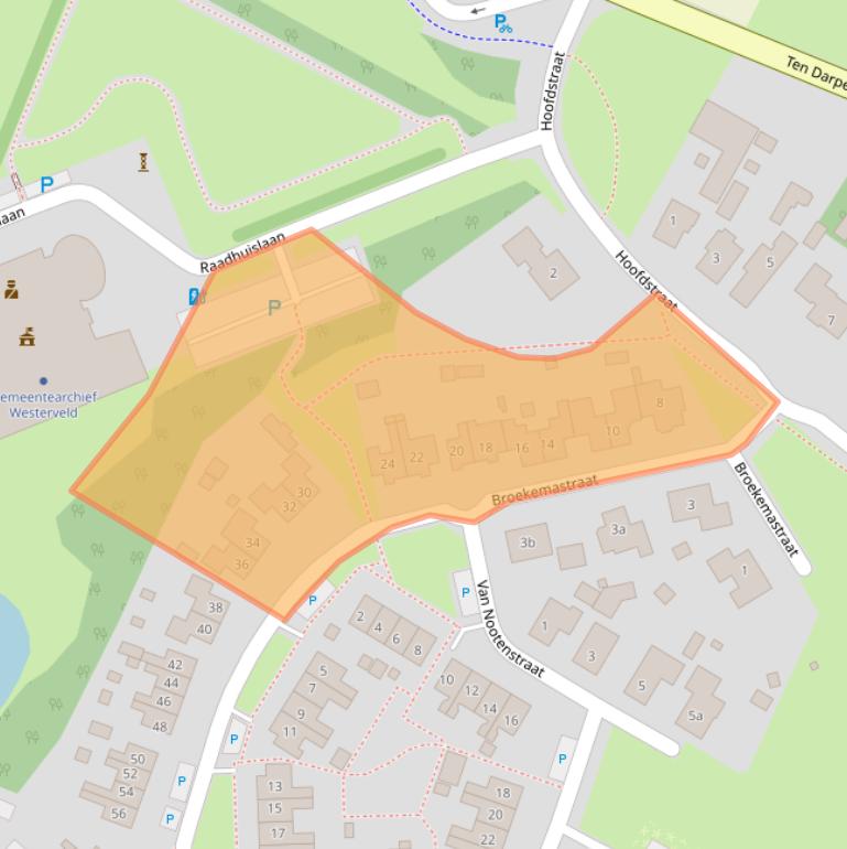 Kaart van postcodegebied 7981DK.