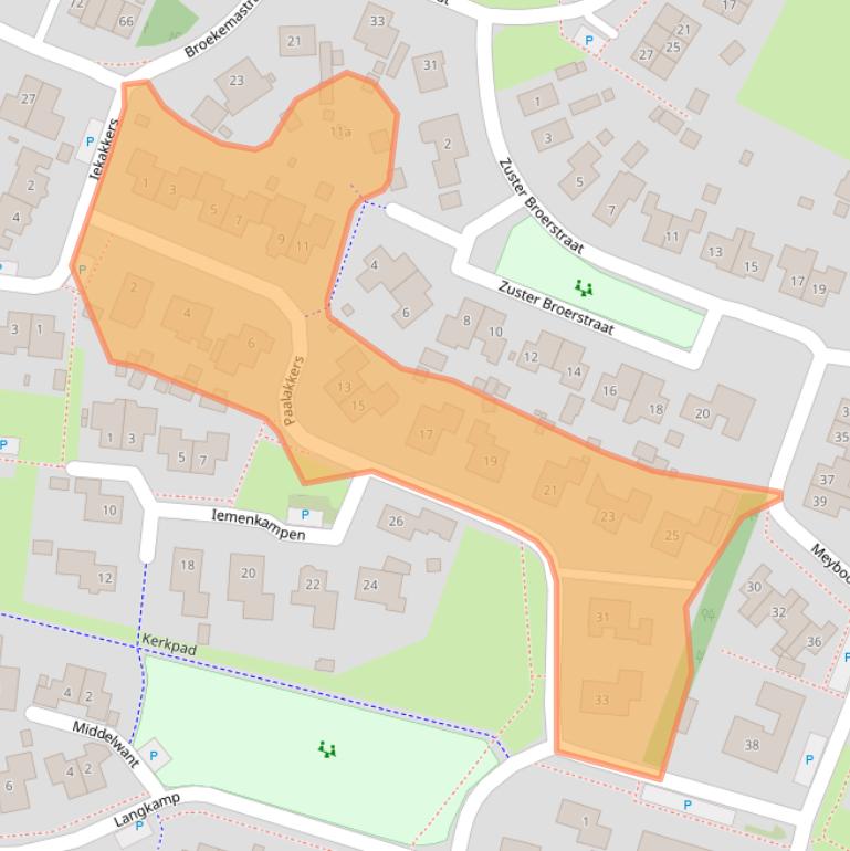 Kaart van postcodegebied 7981DN.