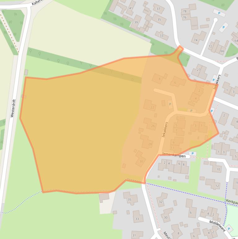 Kaart van postcodegebied 7981DP.