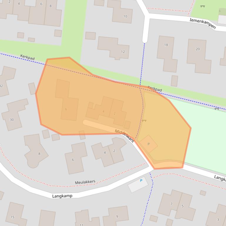 Kaart van postcodegebied 7981DS.