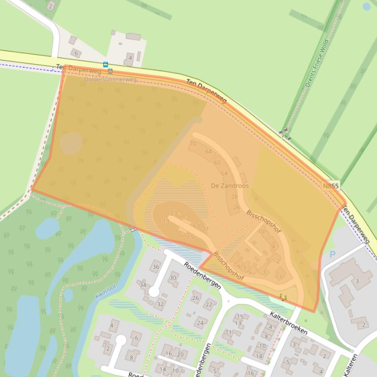 Kaart van postcodegebied 7981ED.