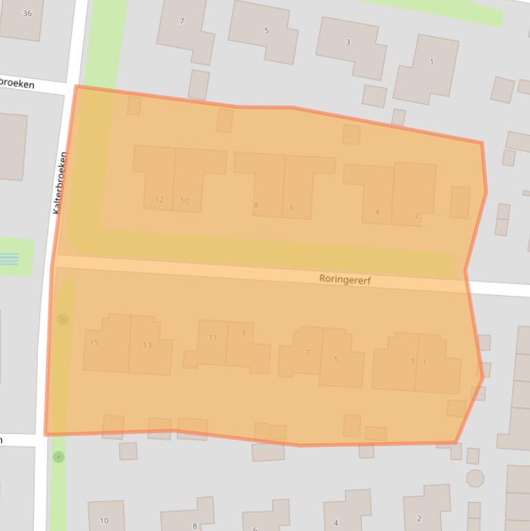 Kaart van postcodegebied 7981EJ.