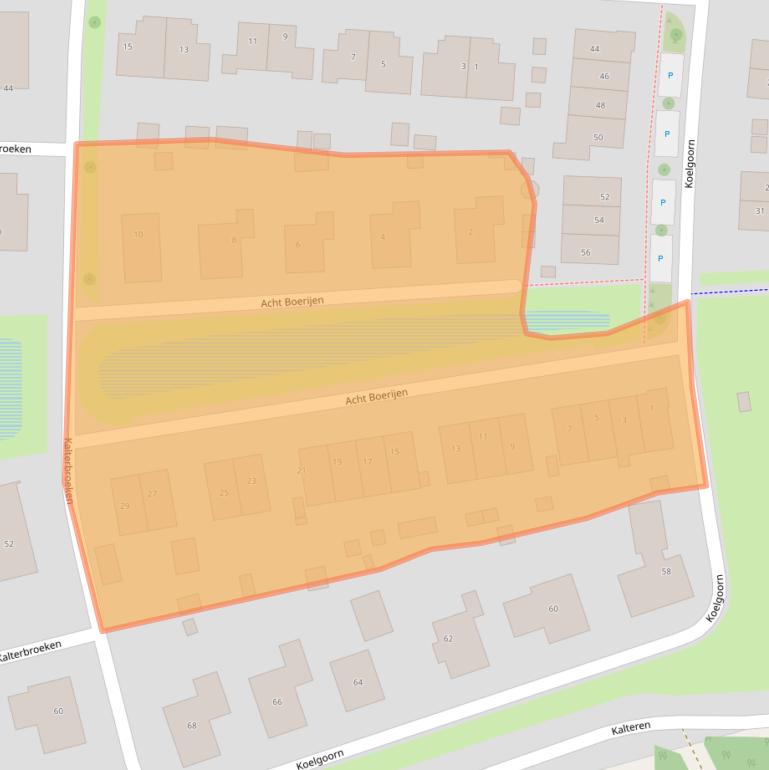 Kaart van postcodegebied 7981EK.