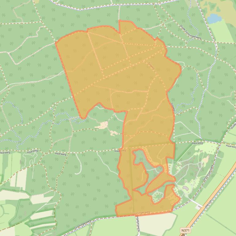 Kaart van postcodegebied 7981KA.