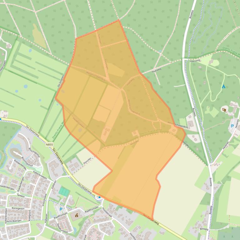 Kaart van postcodegebied 7981LH.