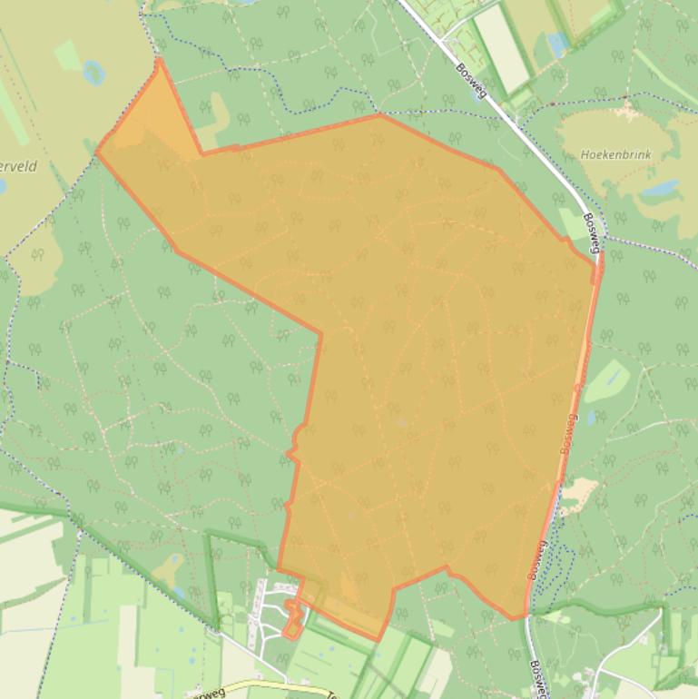 Kaart van postcodegebied 7981LK.