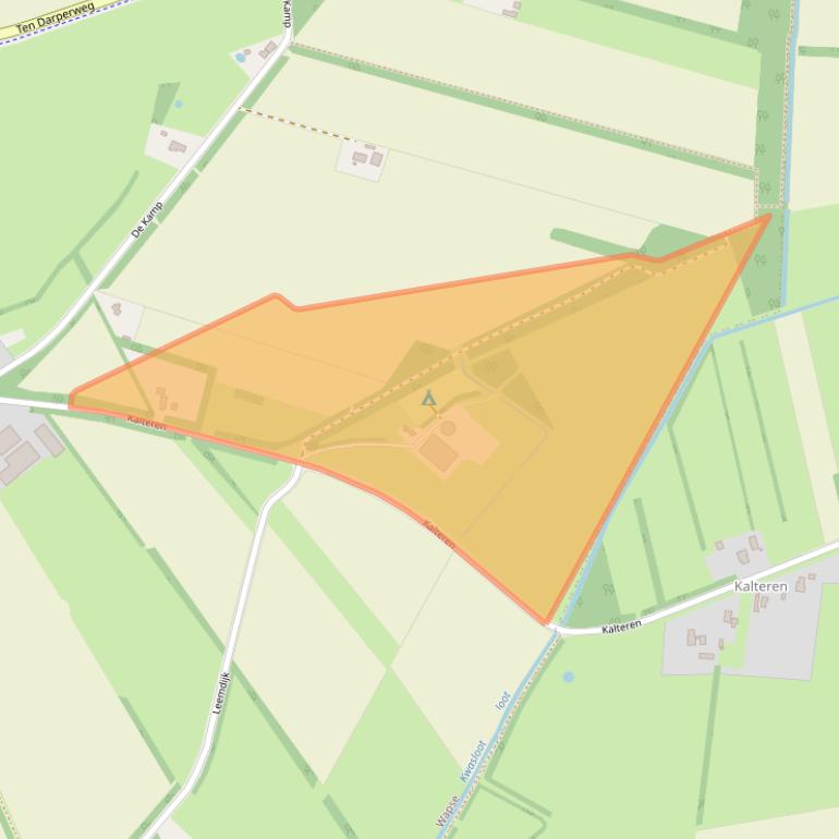 Kaart van postcodegebied 7983KA.