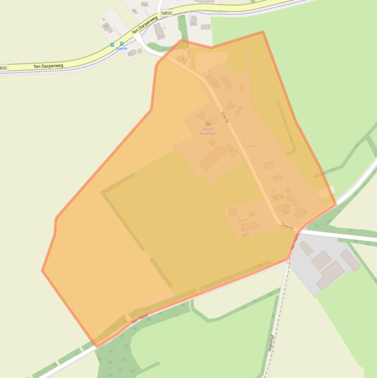 Kaart van postcodegebied 7983KC.