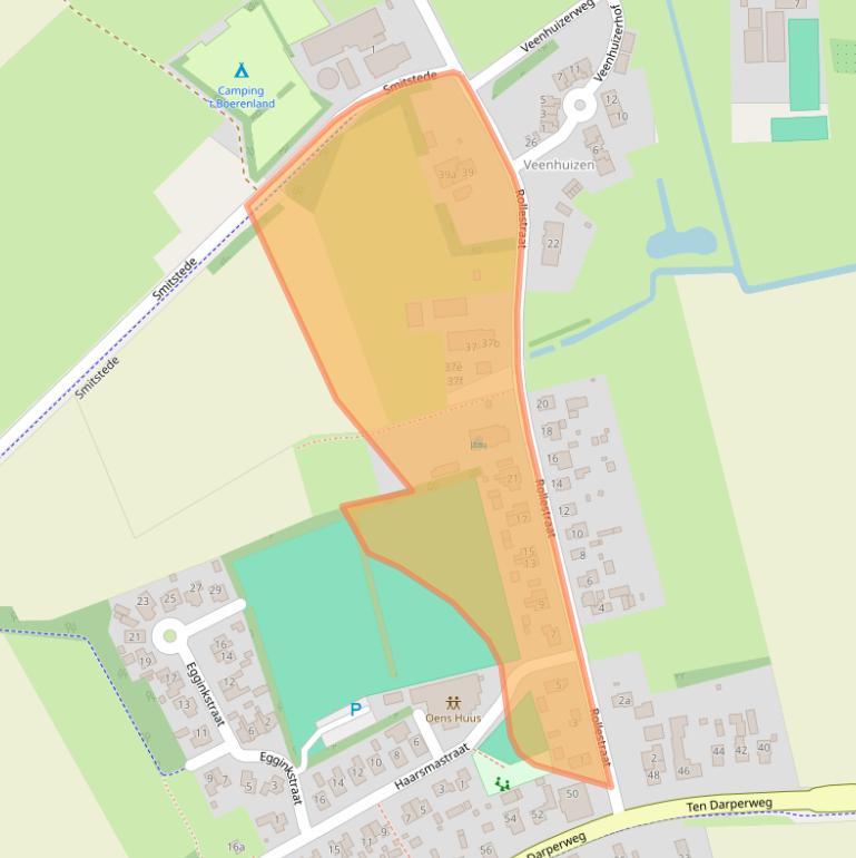 Kaart van postcodegebied 7983KK.