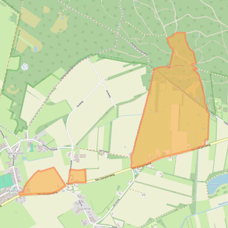 Kaart van postcodegebied 7983KM.