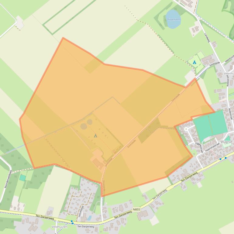 Kaart van postcodegebied 7983LA.